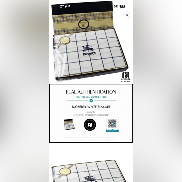 Vintage Burberrys Single/Twin Floor Bed Sheets | New in Box | Pre-1999| RA Cert - Picture 3 of 3